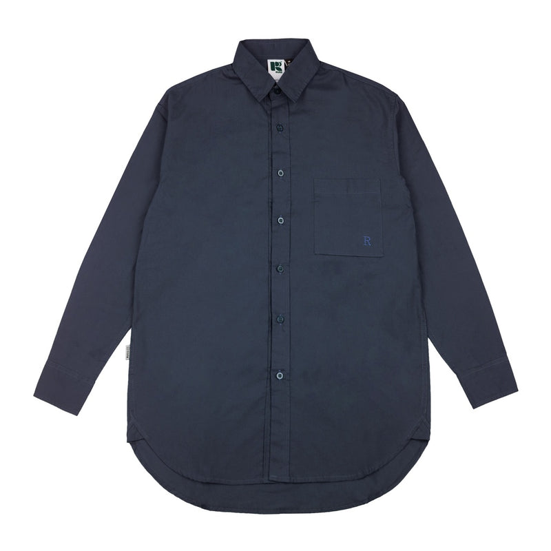 Russ Shirt Dinan Oversize Longsleeve Navy Blue