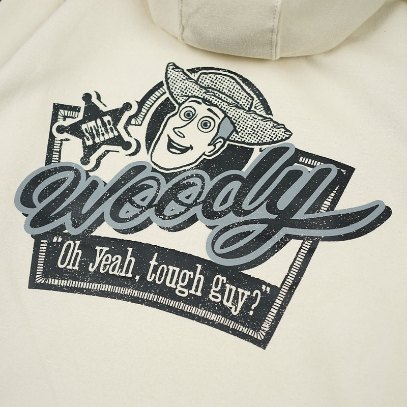 Russ x Toystory Sweater Hoodie Woody Hood 02 Broken White