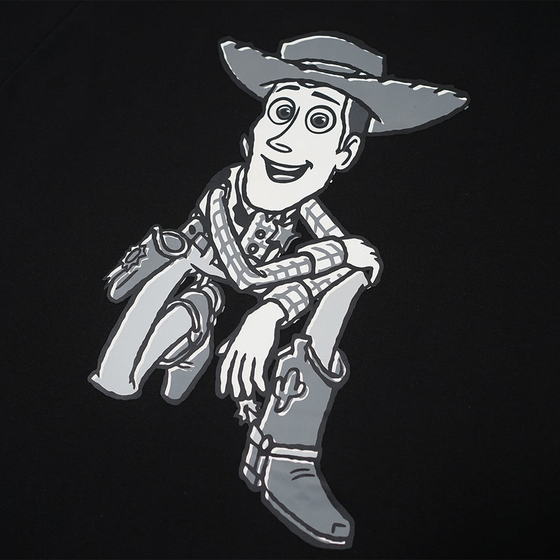 Russ x Toystory Tshirt  Short Sleeve Oversize Woody T02 Black