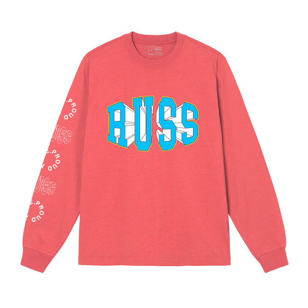 Russ Tshirt Long Sleeve Boomhead Pink