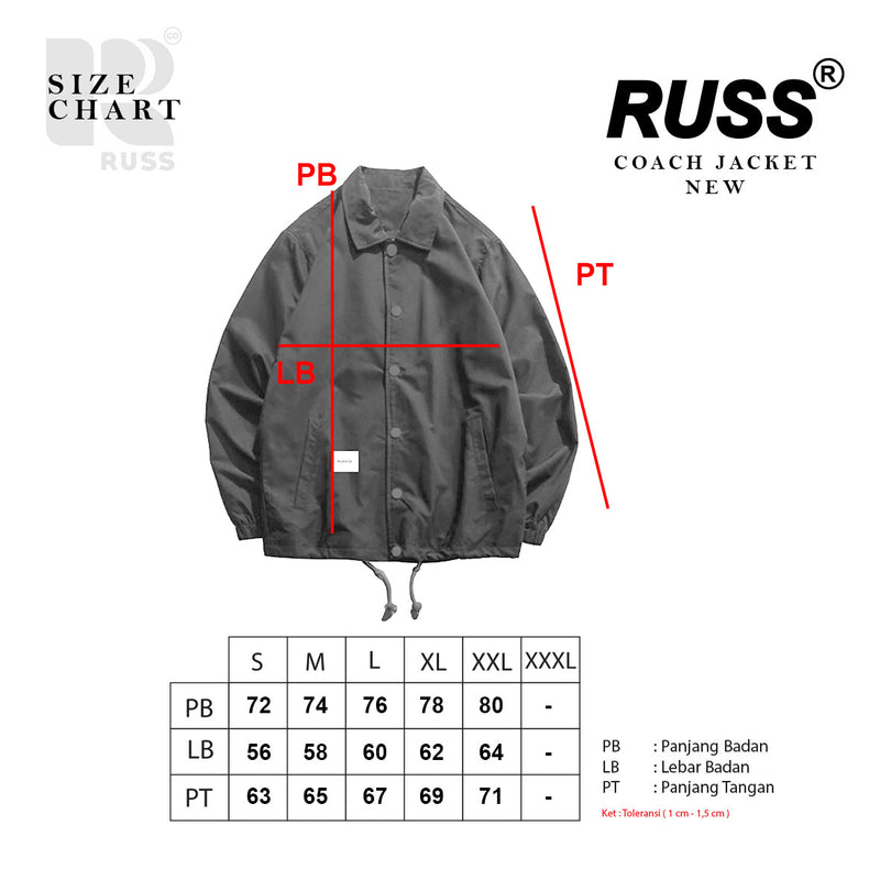 Pelatih Jaket Russ Earthpeople Black