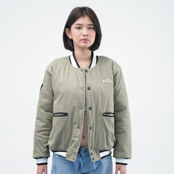 Russ Jacket Varsity Courts Olive