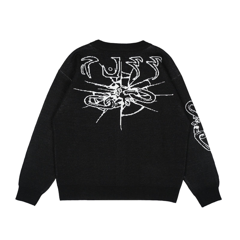 Russ Sweater Cardigan Knitting Rajut  Freedom Black