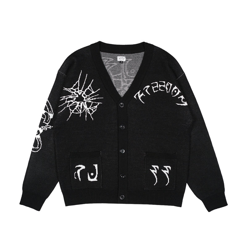 Russ Sweater Cardigan Knitting Rajut  Freedom Black