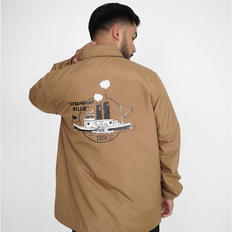 Russ X Disney Coach Jacket Mickeycj01 Brown