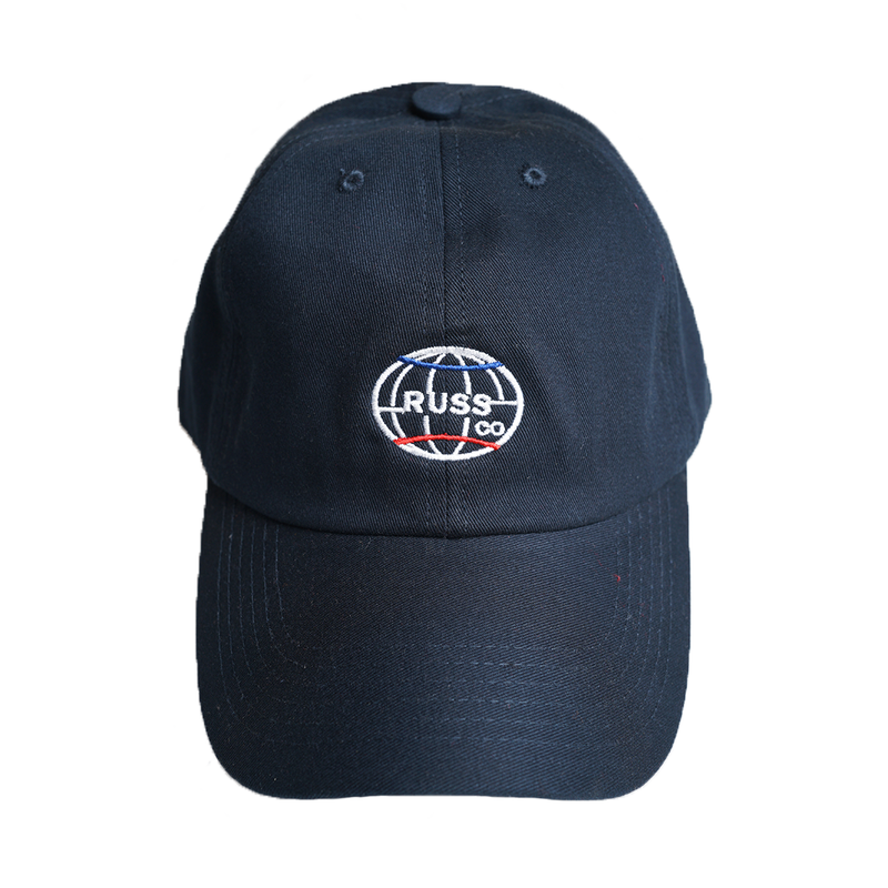 Russ Topi Pria Polo Cap Longitude Navy Blue