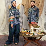 Russ X RTW Tunic Motif Jazirah Woman Navy Blue