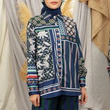 Russ X RTW Tunic Motif Jazirah Woman Navy Blue