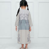 Russ X RTW Kids Dress Abaya Anak African Tricolor Girl Sage