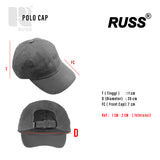 Russ Topi Pria Polo Cap Longitude Navy Blue