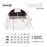 Russ Jaket Zipper Parasut Trois Brown