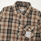 Russ Kids Shirt Kemeja Flannel Anak Tangan Panjang Caves Brown