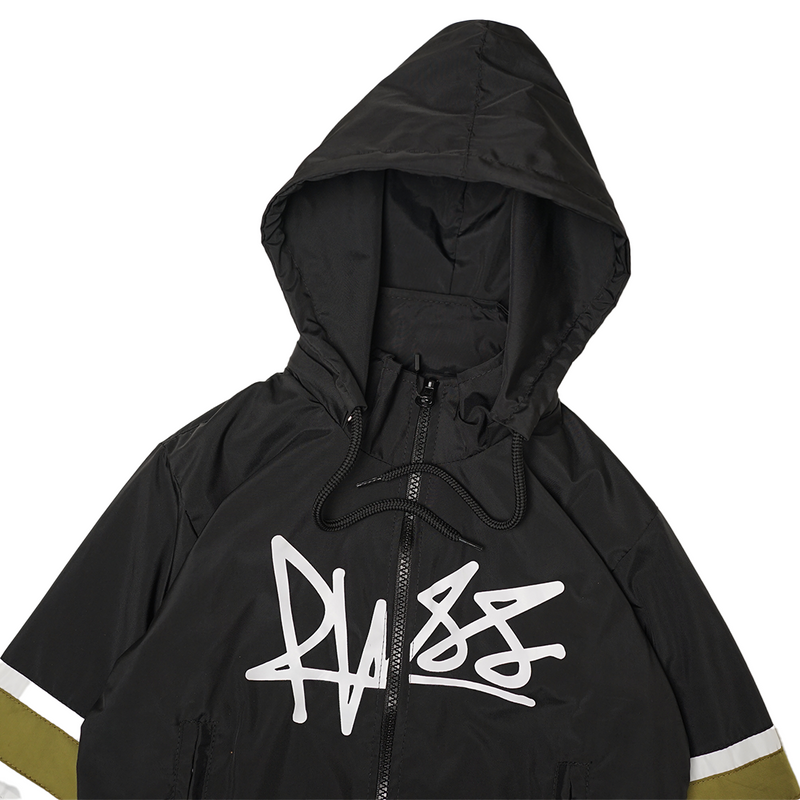 Russ Kids Jacket Parasut Anak Hoodz Black