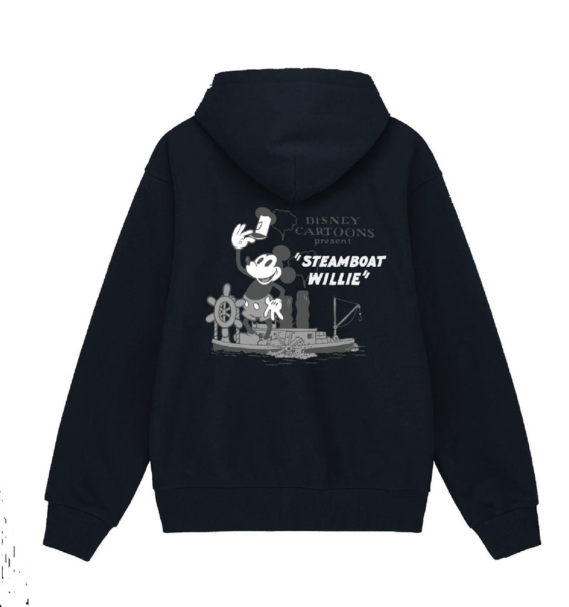 Russ x Disney Sweater Hoodie Mickeyhoodie02 Navy Blue