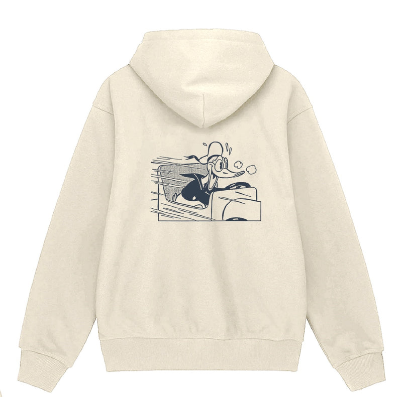 Russ x Disney Sweater Hoodie Donaldhoodie02 Broken White