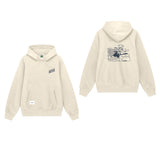 Russ x Disney Sweater Hoodie Donaldhoodie02 Broken White