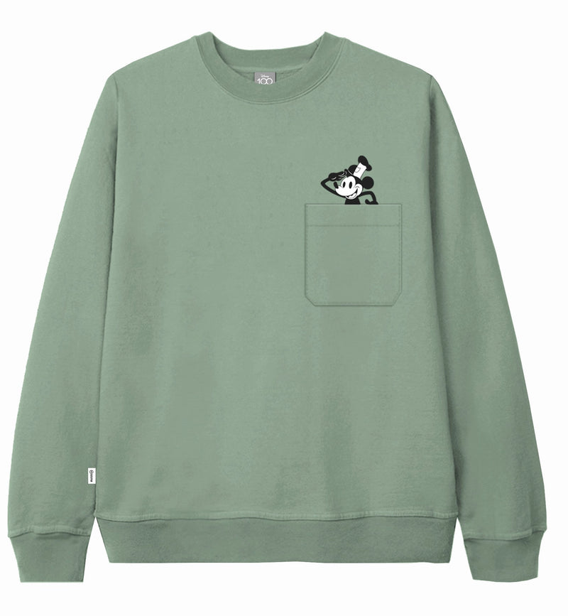 Russ x Disney Sweater Crewneck Mickeycn02 Sage