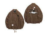 Russ X Disney Coach Jacket Mickeycj01 Brown