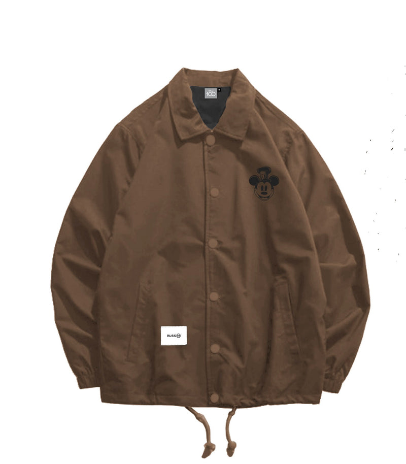 Russ X Disney Coach Jacket Mickeycj01 Brown