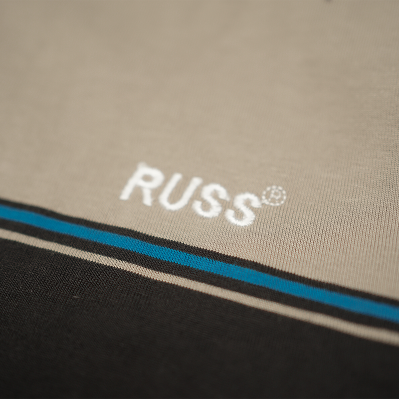 Russ Poloshirt Rugby Tshirt Short Sleeve Giants Brown