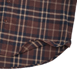 Russ Shirt Kemeja Flannel Tangan Pendek Winky Brown