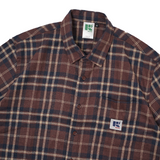 Russ Shirt Kemeja Flannel Tangan Pendek Winky Brown