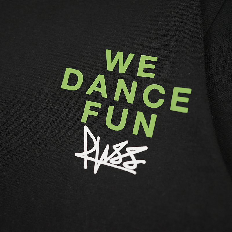 Russ Kids Tshirt Kaos Tangan Pendek Anak Dance Fun Black