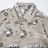 Russ Kids x Disney Shirt Kemeja Bowling Tangan Pendek Sbmickeyshirt01 Teracota