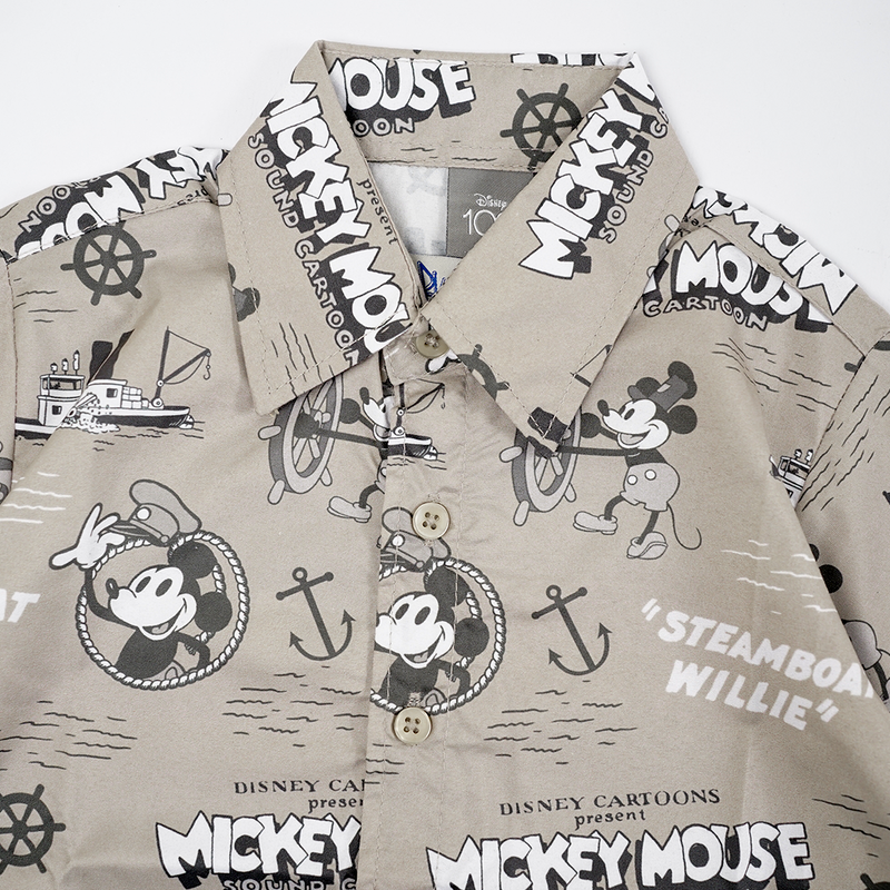 Russ Kids x Disney Shirt Kemeja Bowling Tangan Pendek Sbmickeyshirt01 Teracota