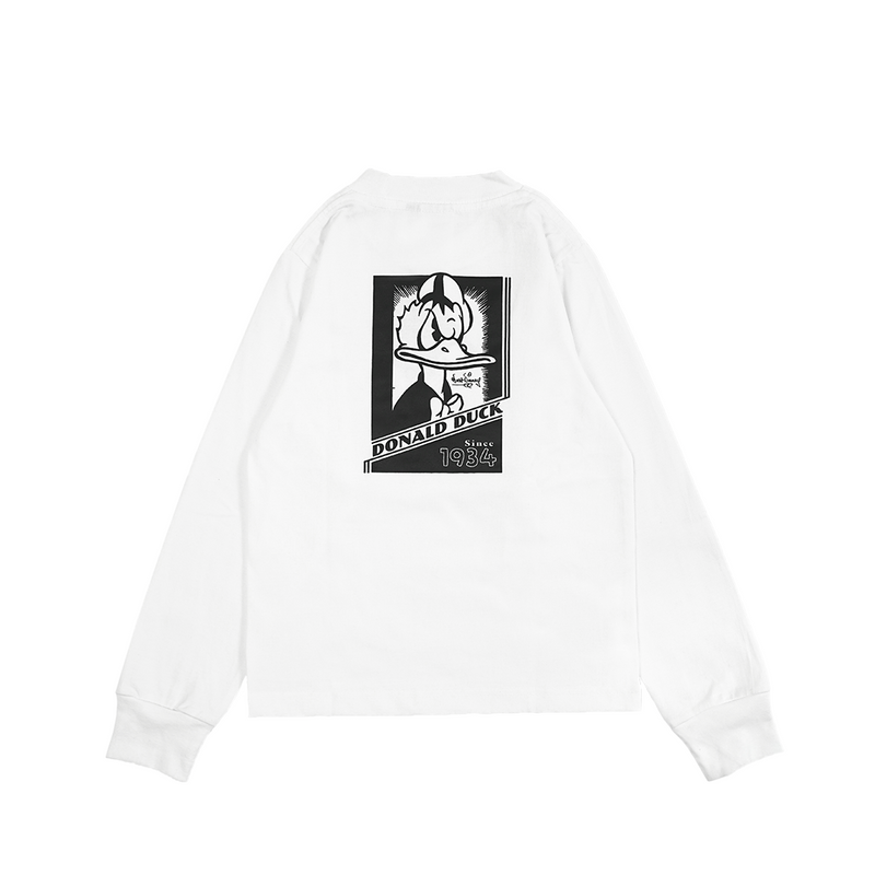 Russ Kids X Disney Tshirt Anak Tangan Panjang Donaldls01 White