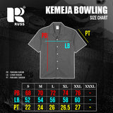 Russ Shirt Kemeja Bowling Tangan Pendek Blozz Brown