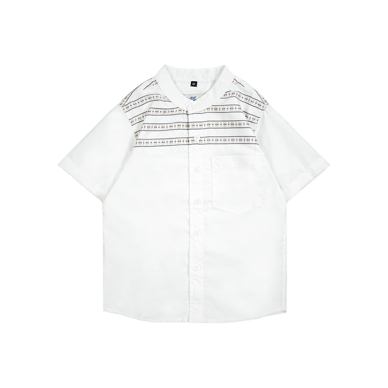 Russ Kids Shirt Kemeja Koko Anak Tangan Pendek Qitta White