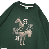 Russ Sweater Crewneck Wildhorse Green