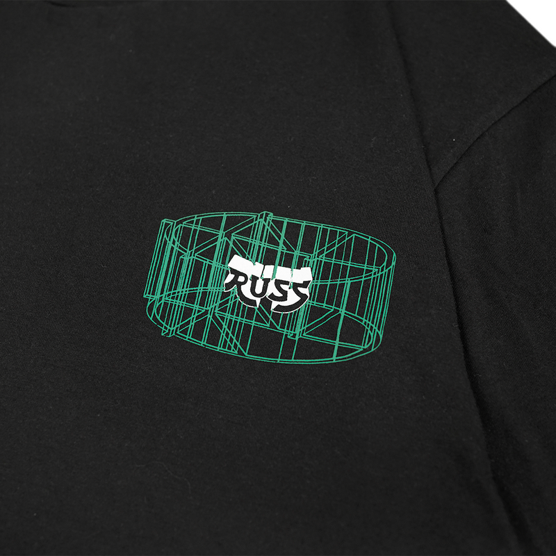 Russ Tshirt Kaos Pria Tangan Pendek Mikkusu Black