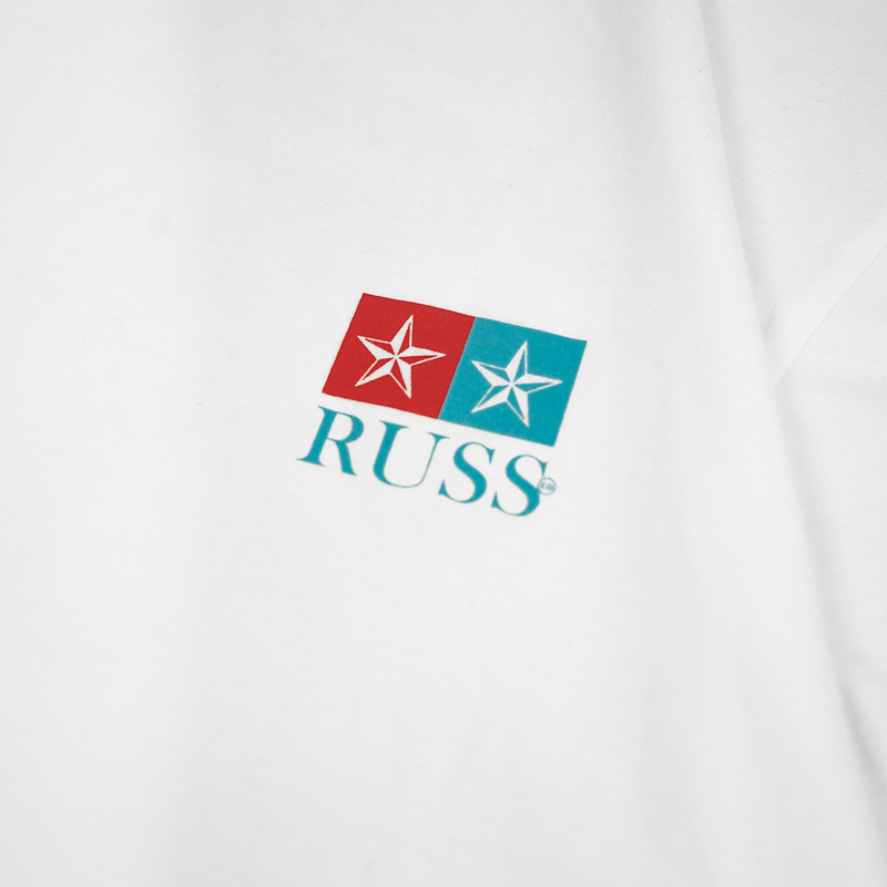 Russ Tshirt Kaos Pria Tangan Pendek Shumi White