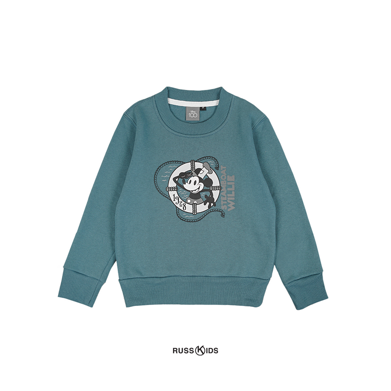 Russ Kids X Disney Sweater Crewneck Mickeycn04 Blue