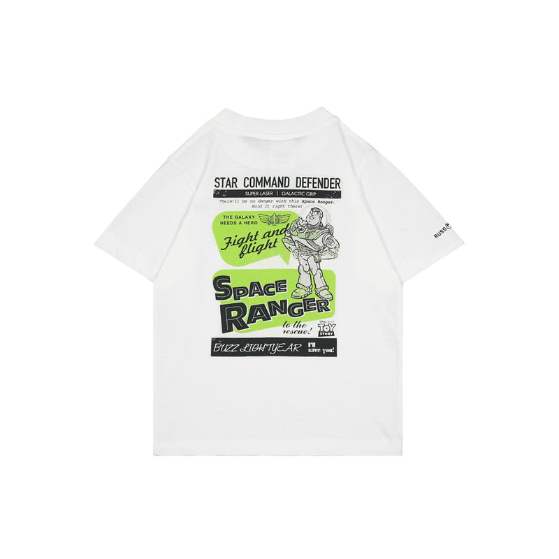 Russ Kids X Toystory Tshirt Anak Tangan Pendek Buzz Kids 01 White