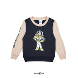 Russ Kids X Toystory Sweater Crewneck Anak CR Buzz Kids 01 Navy Blue