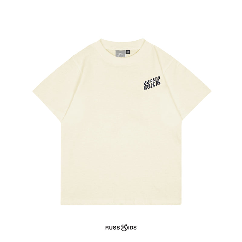 Russ Kids X Disney Tshirt Anak Tangan Pendek Donaldss01RK Broken White