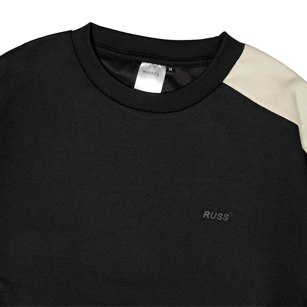 Russ Tshirt Oversize Breath Thinks Cutzy Black