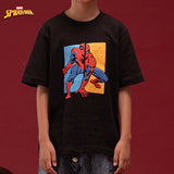 Russ Kids x Spiderman Tshirt Pria Tangan Pendek Russpiderman SS 03 Black