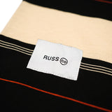 Russ Kaos Poloshirt Rugby Pria Salur Author Black