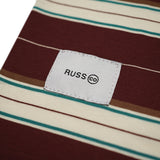 Russ Kaos Poloshirt Rugby Pria Salur Gist Brown