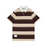 Russ Kaos Poloshirt Rugby Pria Salur Author Brown