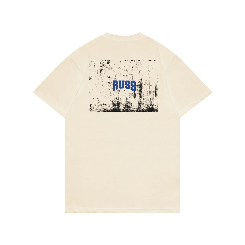 Russ  Kaos Pria Tshirt Swampthink Cream