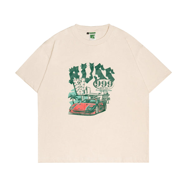 Russ Tshirt LS Magic Happen Broken White