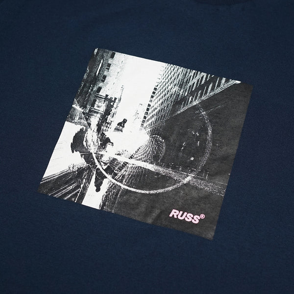 Russ Tshirt Ss Oversize Quites Navy