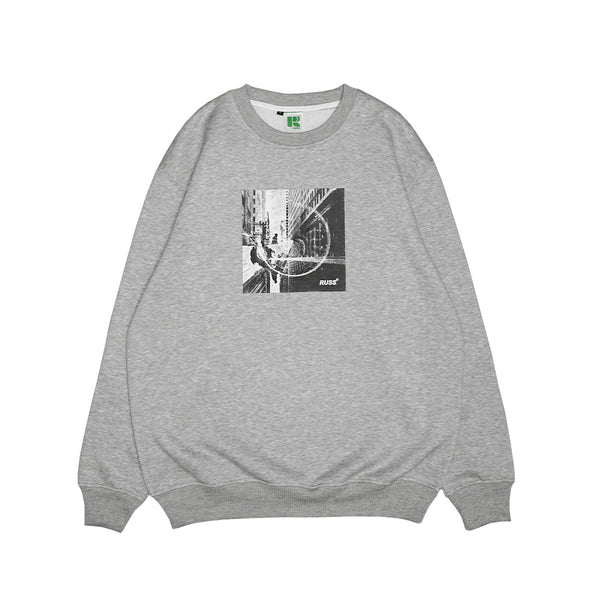 Russ Sweater Crewneck Pria Quite Town Misty