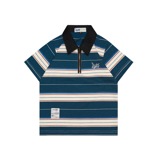 Russ Kids Kaos Poloshirt Rugby Anak Tangan Pendek Harvest Blue