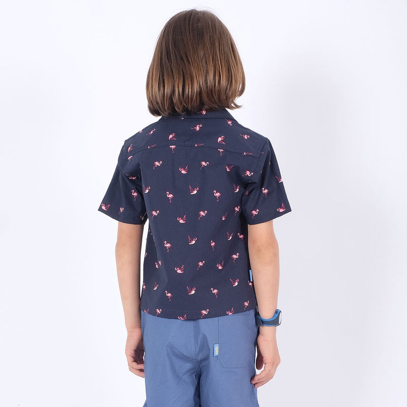 Russ Kids Shirt Kemeja Anak Tangan Pendek Flums Navy Blue